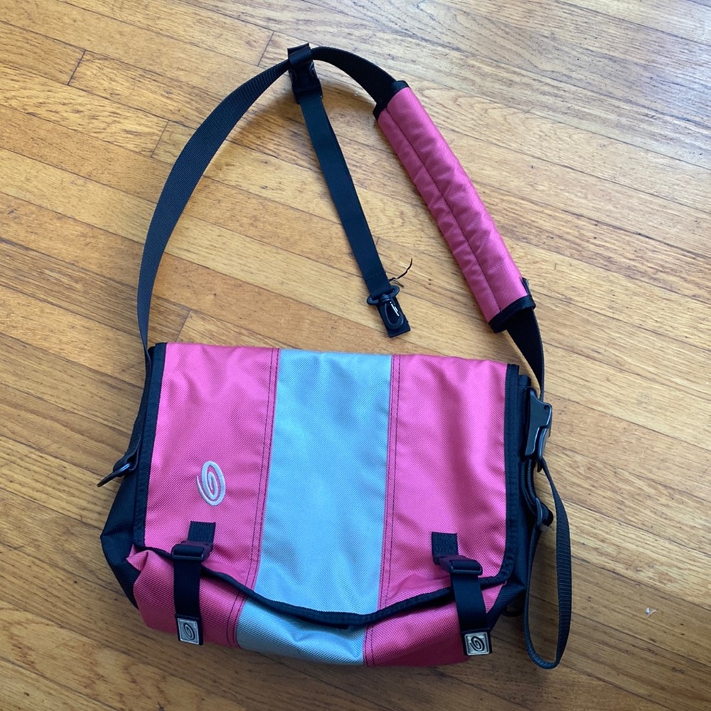 Timbuk 2 Messenger Bag, Laptop/ Tablet Bag pink/grey